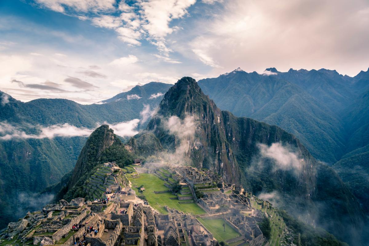 A view of Machu Picchu
